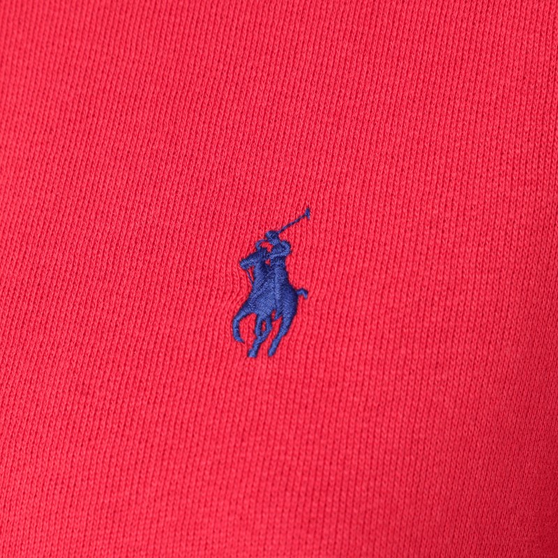 Polo Ralph Lauren Orange-red Cotton-blend Sweatshirt In Red