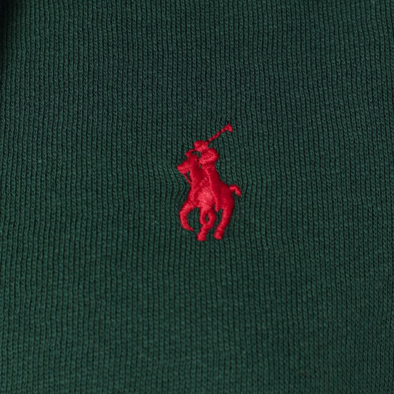 Polo Ralph Lauren Pine Green Cotton-blend Sweatshirt In Green