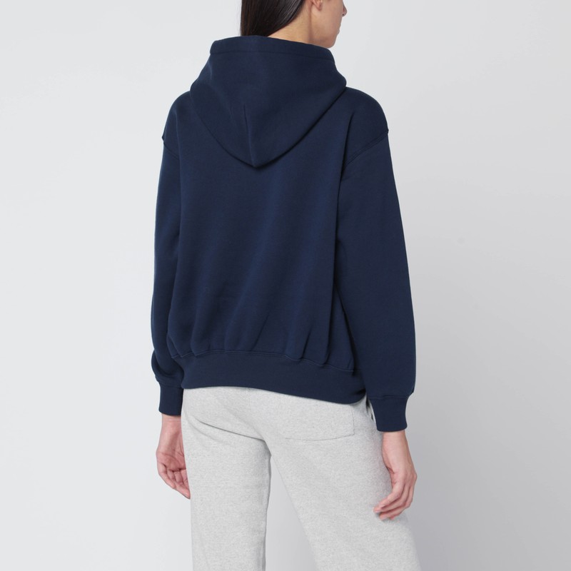 Polo Ralph Lauren Navy Blue Polo Bear Hoodie In Blue