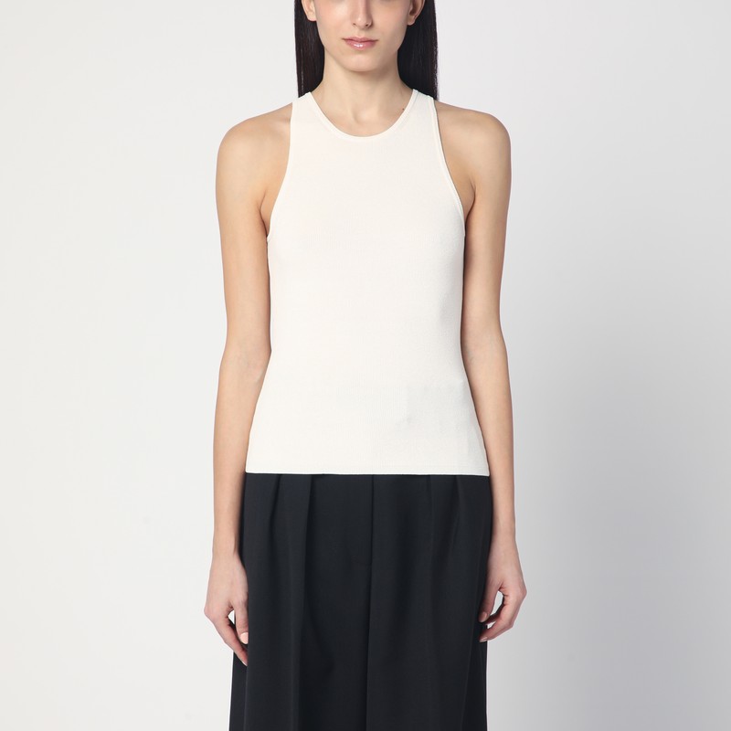 The Garment Madison Tank Top Ecru In White