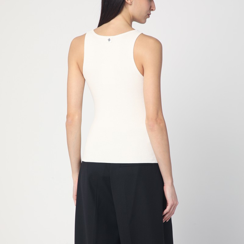 The Garment Madison Tank Top Ecru In White