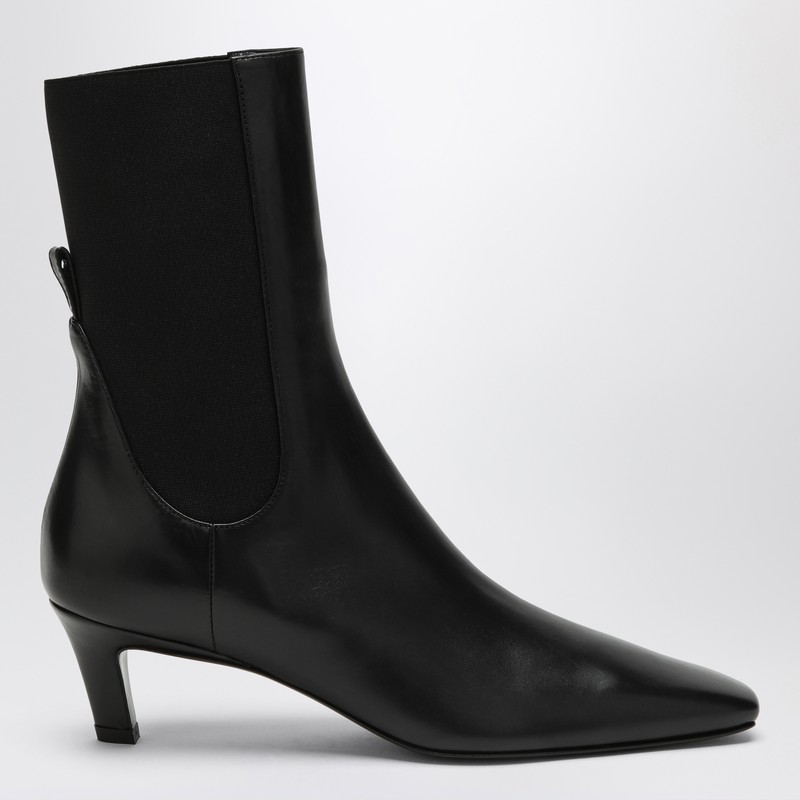 Totême Medium Black Leather Boot