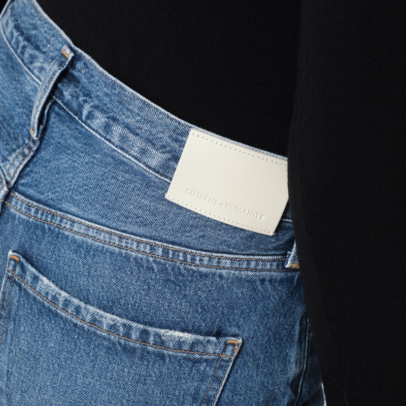 Citizen Of Humanity Citizens Of Humanity Medium Indigo Blue Chaya Jeans In Blue