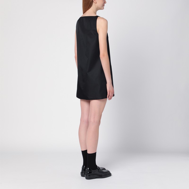 Prada Re-nylon Minidress Clothing In Black
