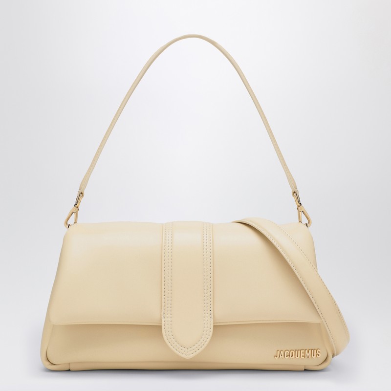 Le Bambimou ivory leather bag