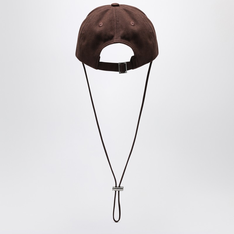Jacquemus The Cap Artichoke Brown In Cotton In Brown