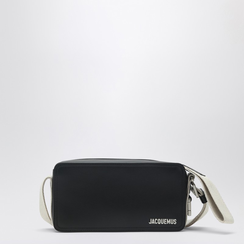 Jacquemus Shoulder Bag The Horizontal Black Rope In Black