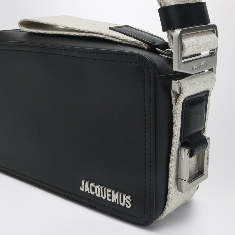 Jacquemus Shoulder Bag The Horizontal Black Rope In Black