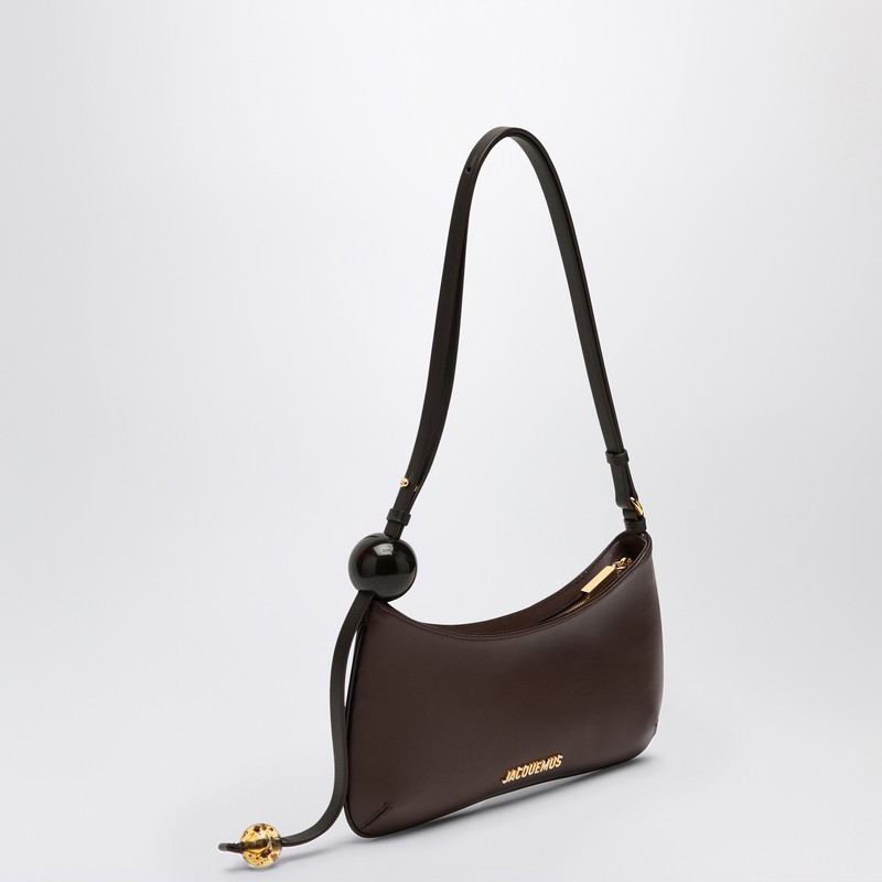Jacquemus Le Bisou Brown Leather Bag In Brown