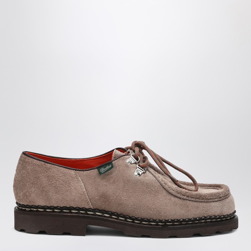 Graphite suede Michael Anneaux lace-up
