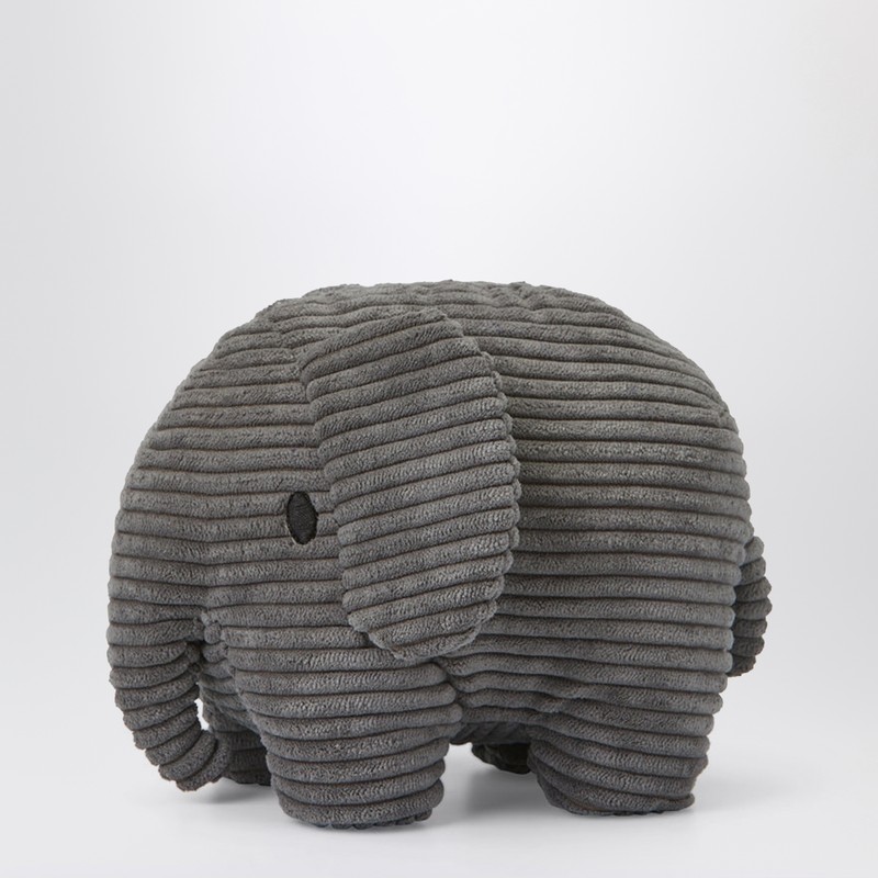 Bon Ton Toys Grey Velvet Elephant Plush 23 Cm In Gray