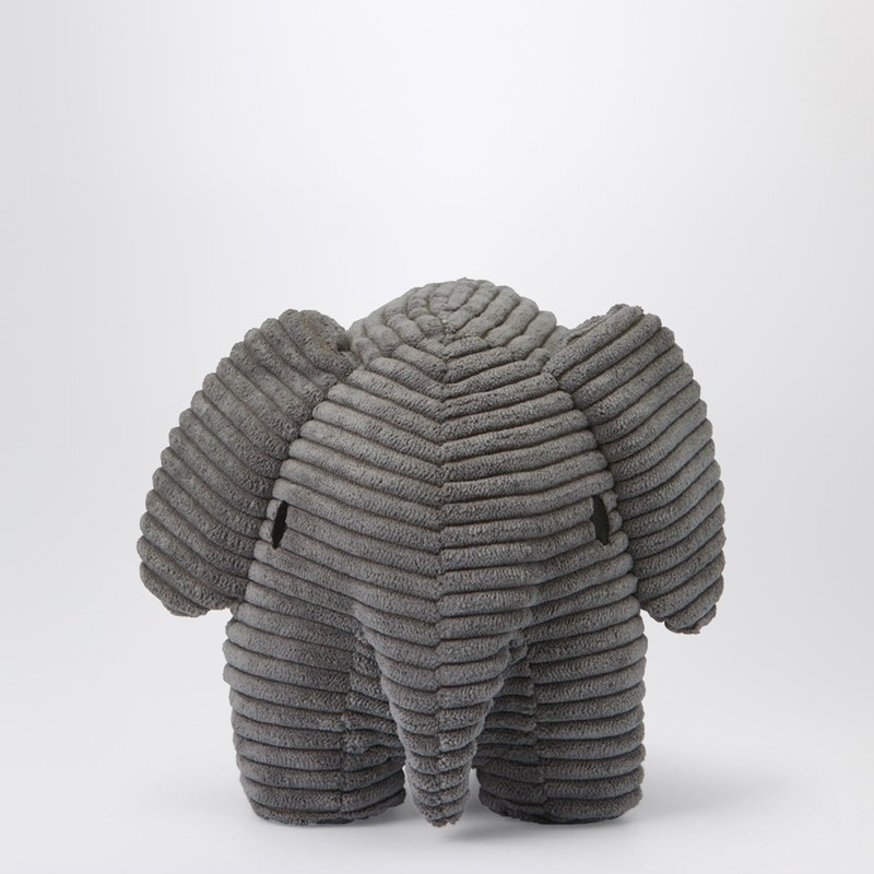 Bon Ton Toys Grey Velvet Elephant Plush 23 Cm In Gray