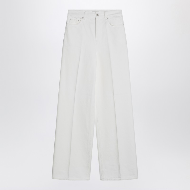 White pants in organic cotton