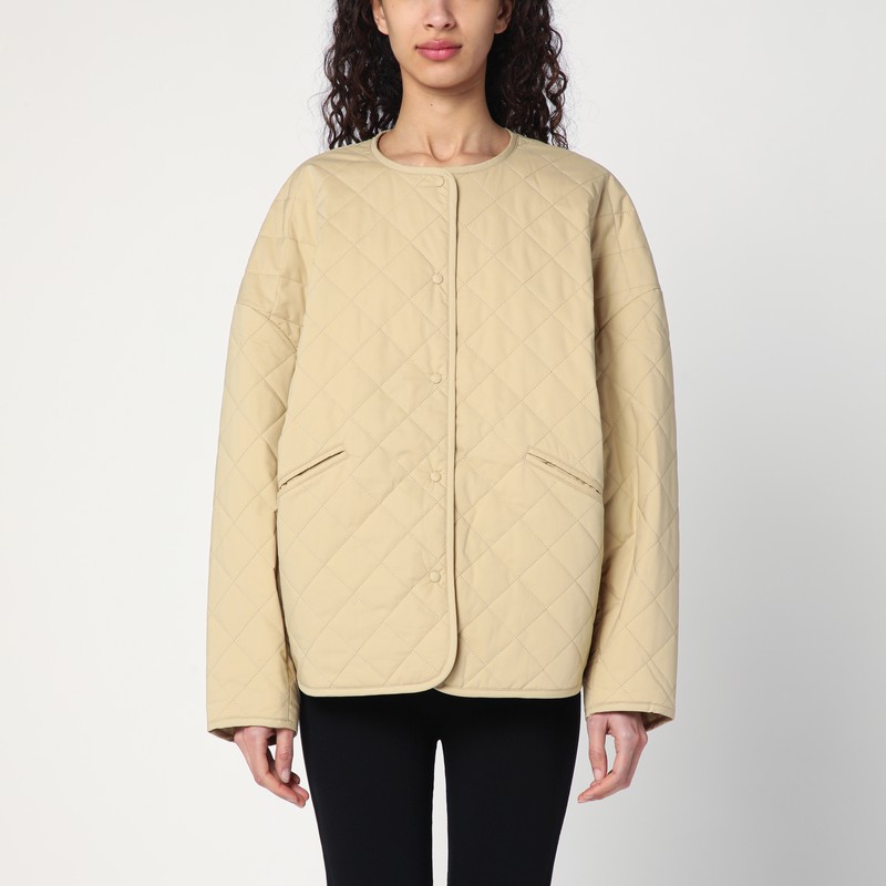Quilted jacket in desert colour