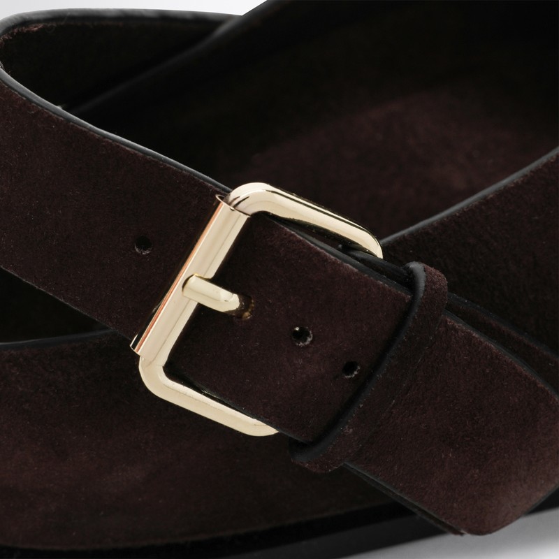 A.emery The Louis Clog Marroni In Suede In Brown