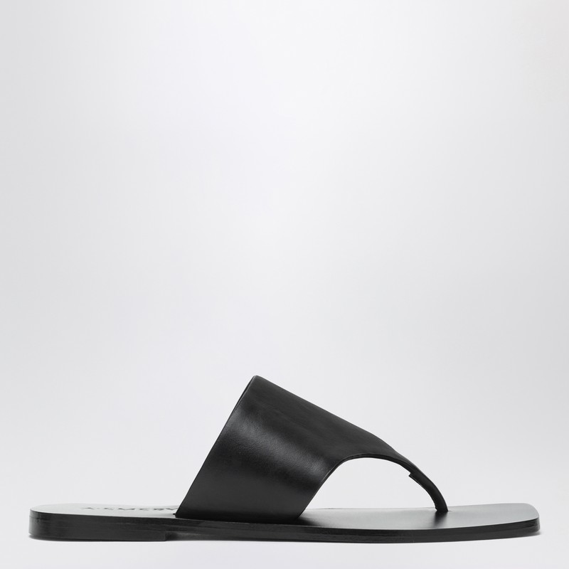 The Paton Sandals black in leather