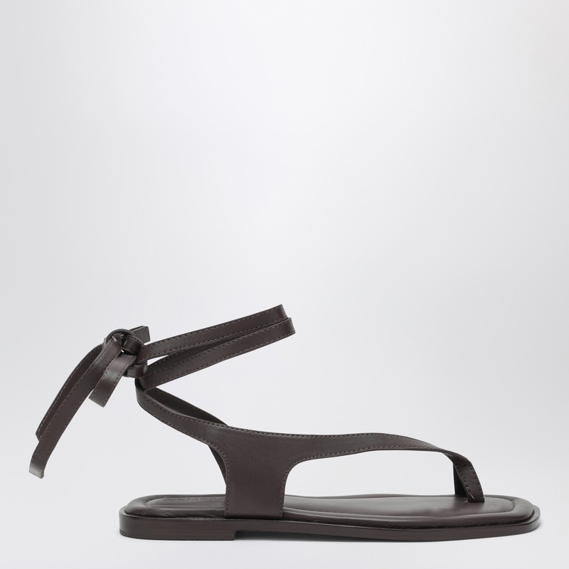 The Heidi Sandals dark brown in leather
