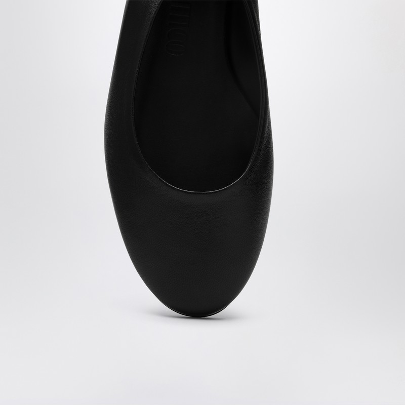 Attico Cloe Flat Ballerinas In Black