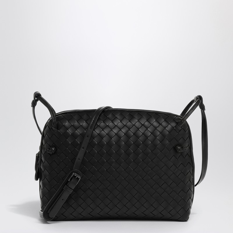 Black Intrecciato Mini Loop camera bag