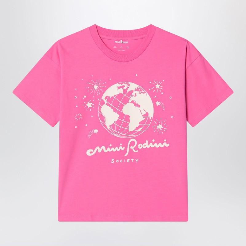 Pink T-shirt in organic cotton