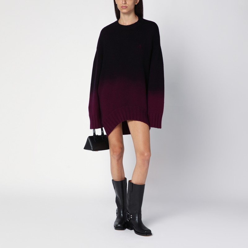 Attico Oversized Pink Degrade Jumper In Pink