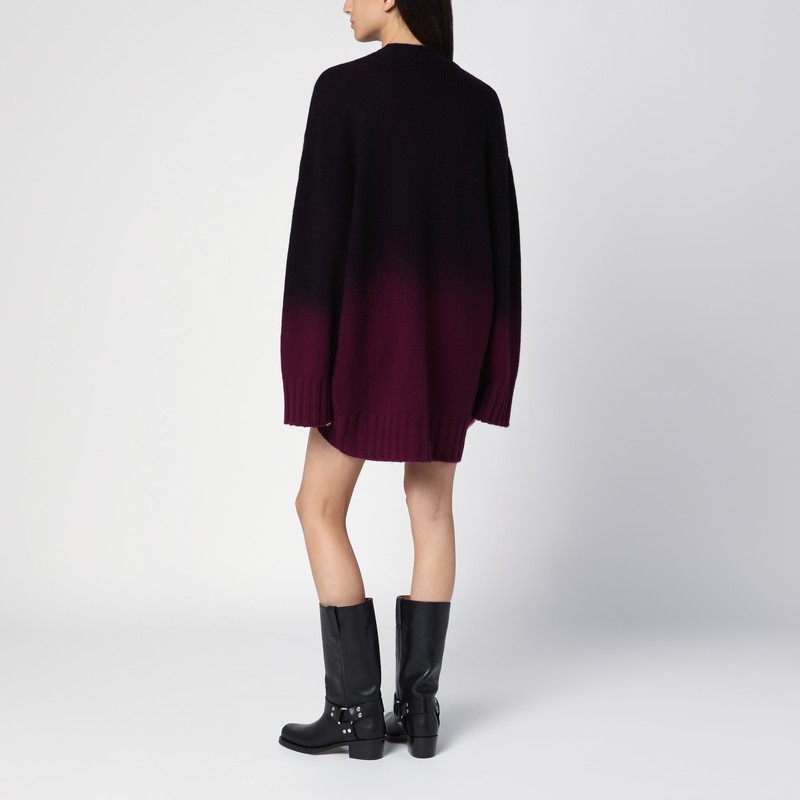 Attico Oversized Pink Degrade Jumper In Pink