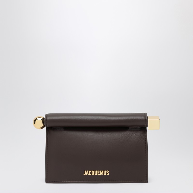 The small brown Rond Carré pouch