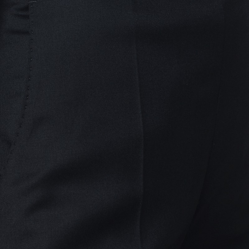 Mark Kenly Domino Tan Black Priska Trousers In Wool In Black