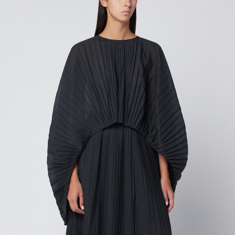 Gray Anthea-Atelier pleated cape