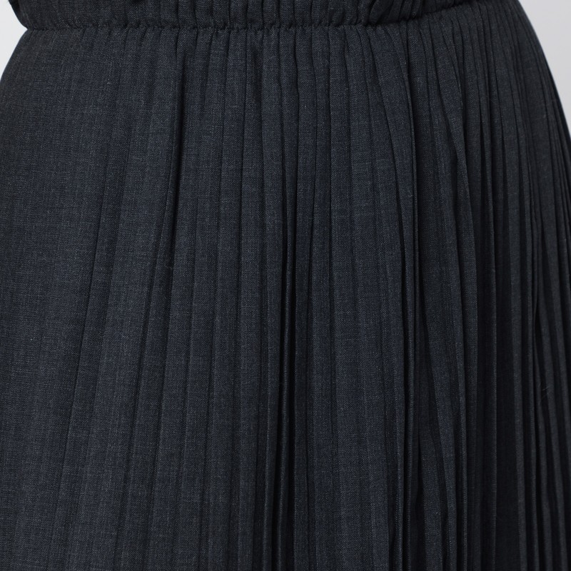 Mark Kenly Domino Tan Gray Nadja-atelier Pleated Skirt In Gray