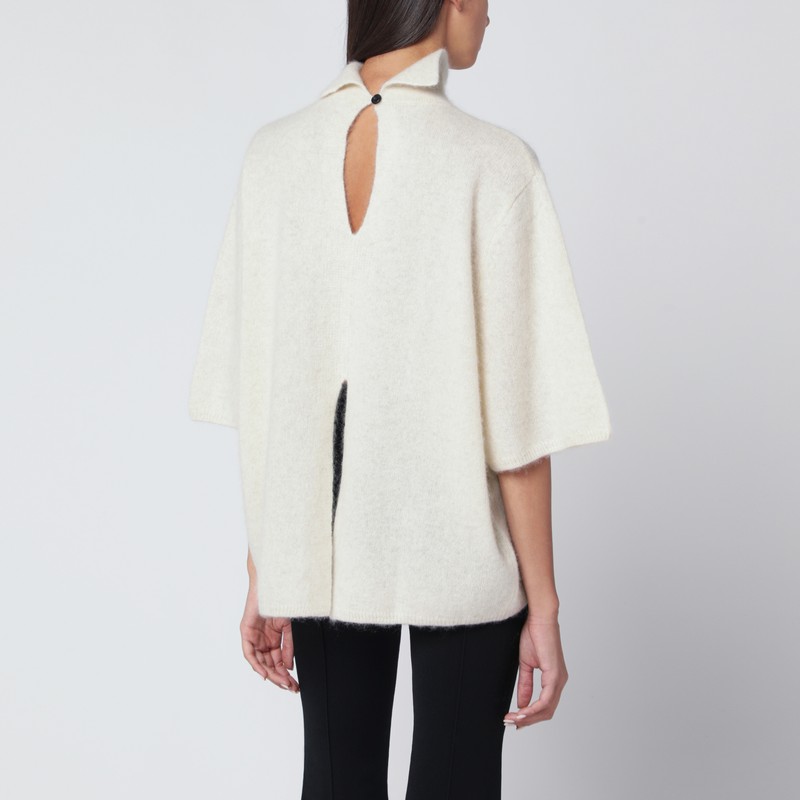 Mark Kenly Domino Tan Mkdt Studio Ivory Kolly Sweater In Yak In Neutral