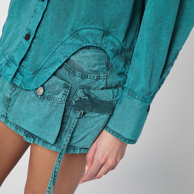 Attico Jacket Chest Pocket Regular Collar In Green