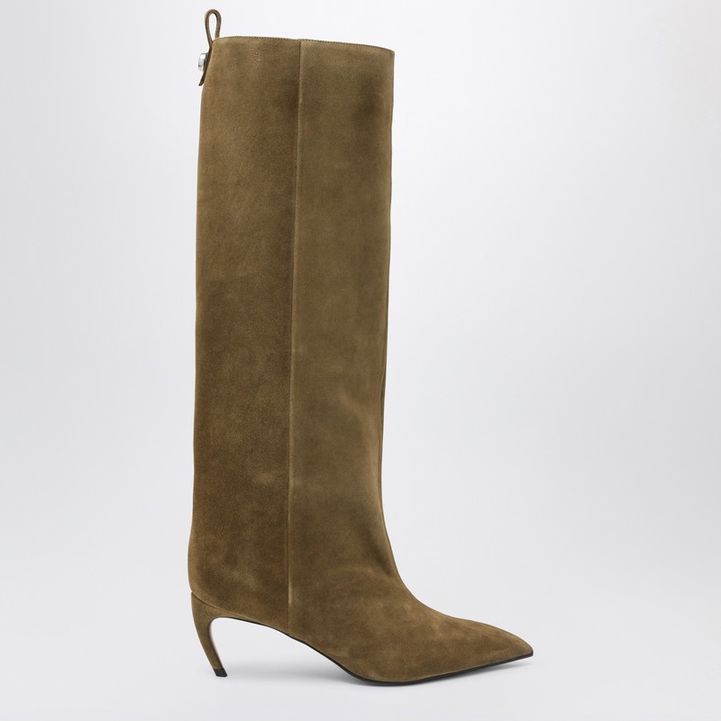 Lea Military Green high boot - The Attico - Modalova