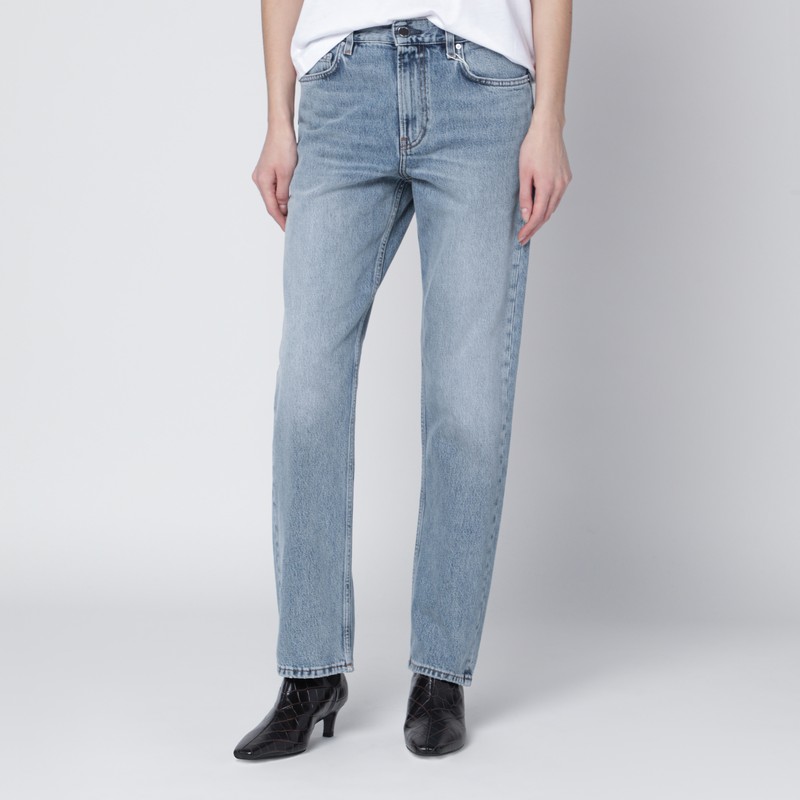 Totême Washed-effect Jeans In Organic Denim In Blue