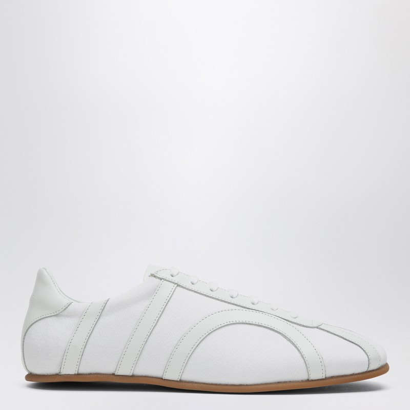 Totême White Textile Materials And Leather Sneaker