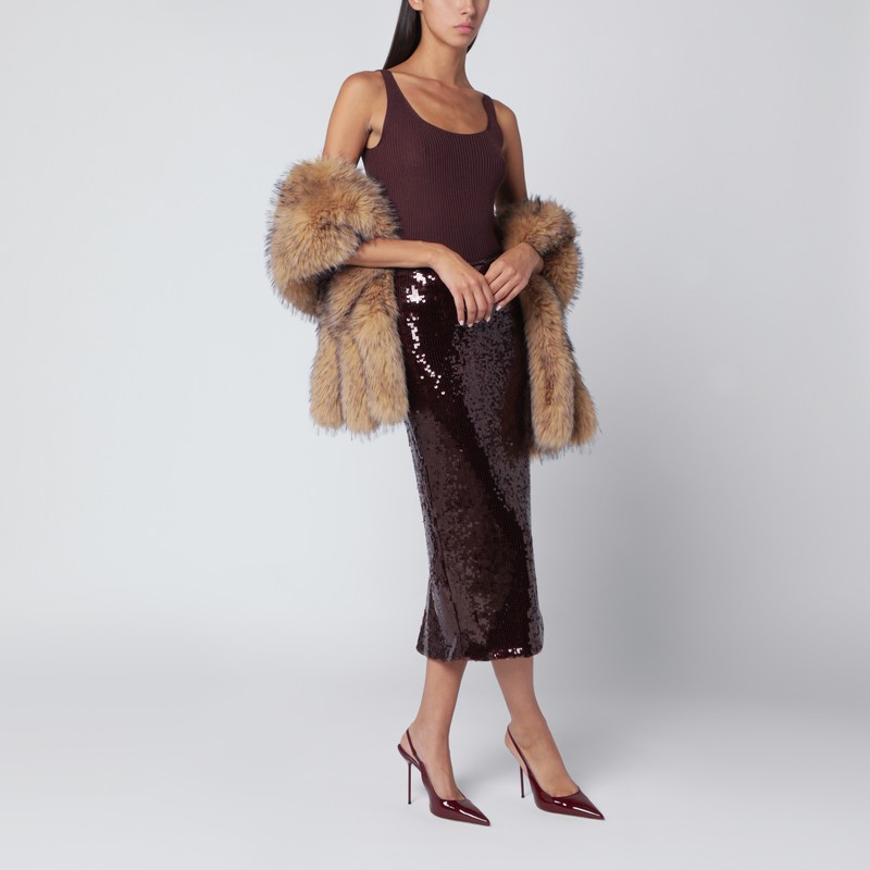 Roberto Collina Eggplant-coloured Wool Tank Top In Purple