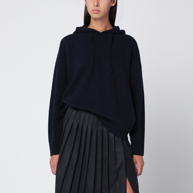 Navy blue wool sweatshirt