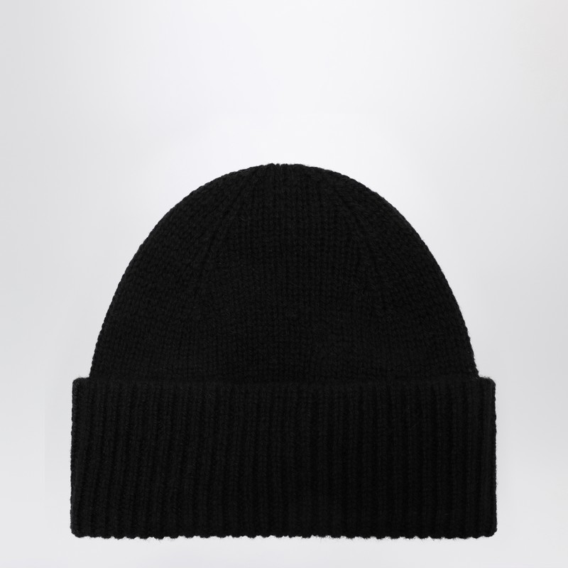 Roberto Collina Ribbed-pattern Beanie Hat In Black