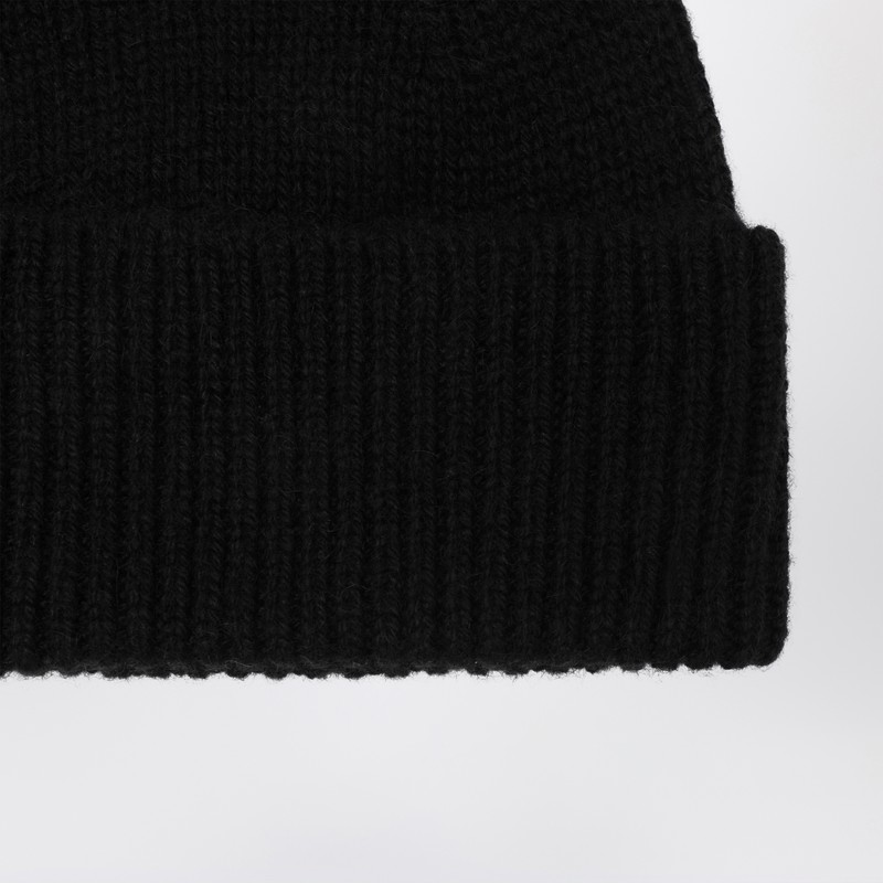 Roberto Collina Ribbed-pattern Beanie Hat In Black