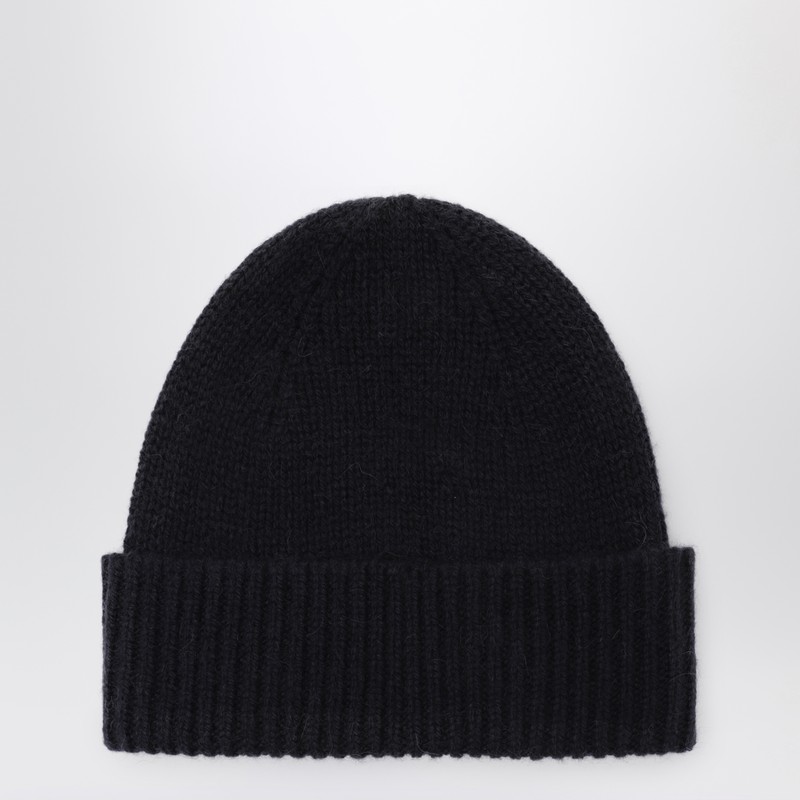 Cashmere Beanie in Navy Blue