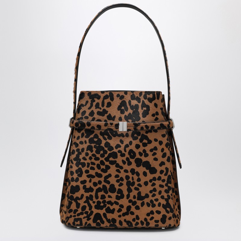 Totême Toteme | Leopard-print Calf Hair Bucket Bag In Multi