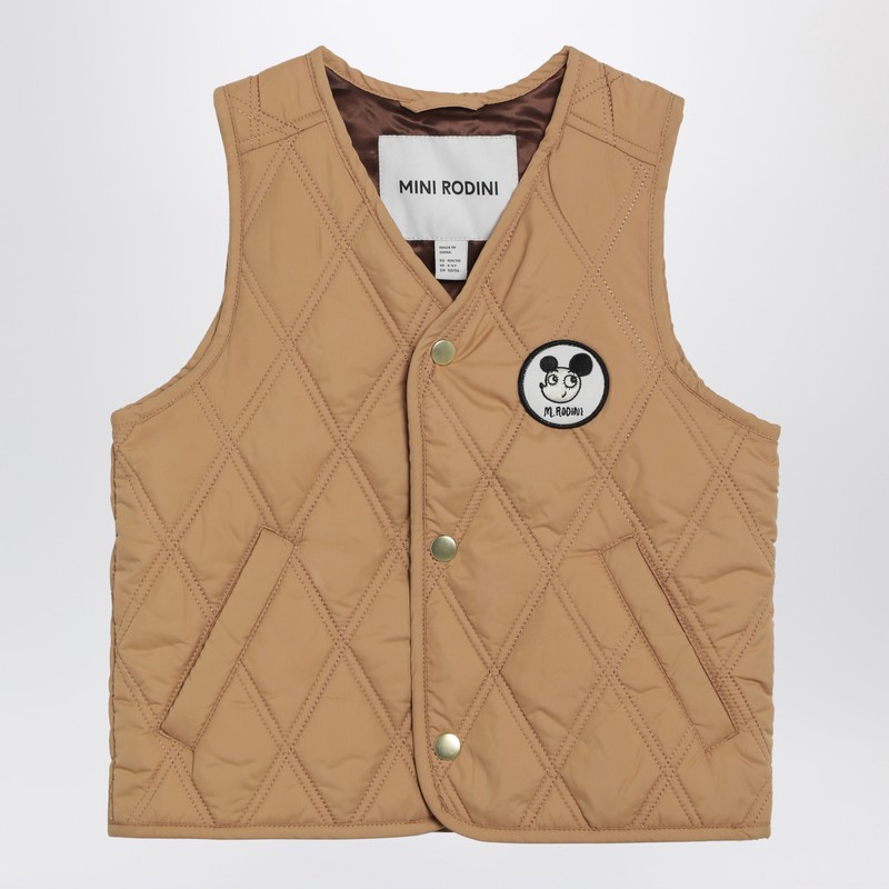 Beige Ritzratz quilted vest