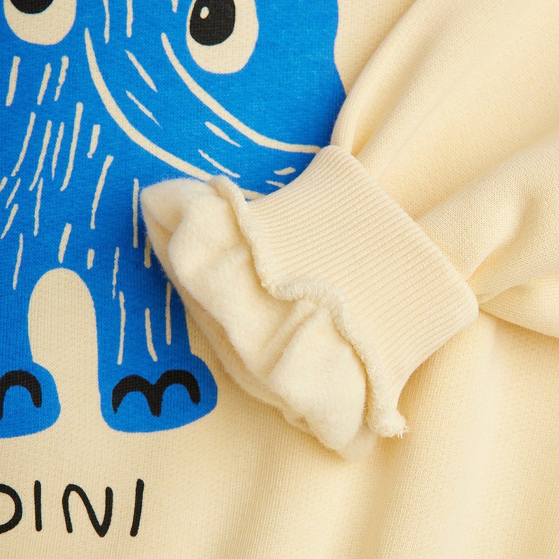 Mini Rodini Mammoth Crew-neck Sweatshirt In Neutral