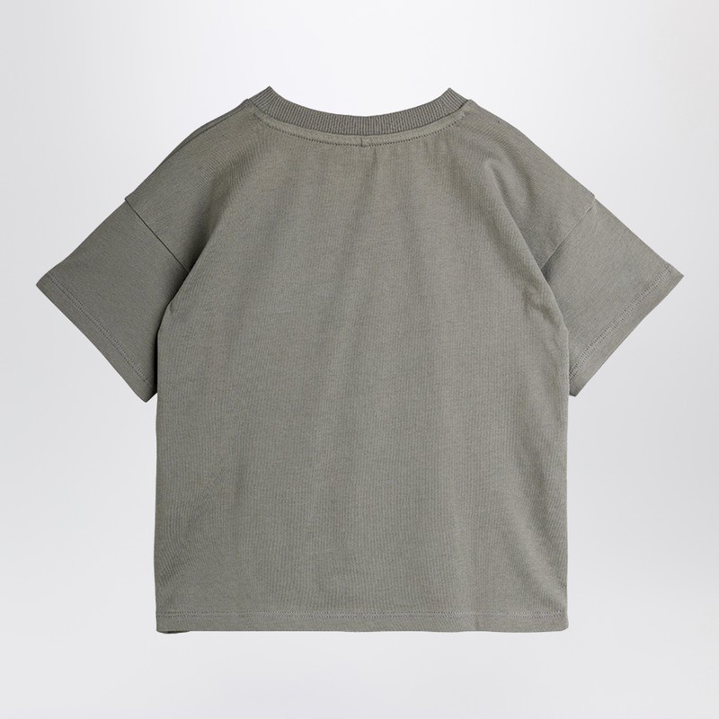 Mini Rodini Dino Grey T-shirt In Gray