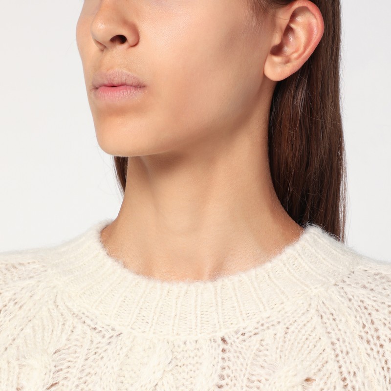 Isabel Marant Étoile Sweatshirt Isabel Marant Etoile Woman Color Beige In White