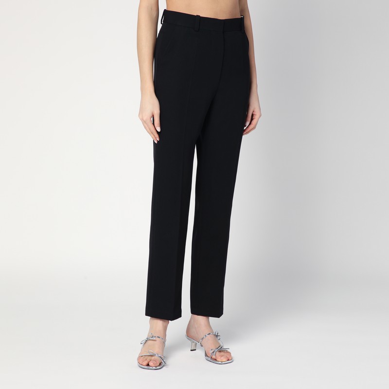 Jacquemus Black Trousers In Cotton Blend