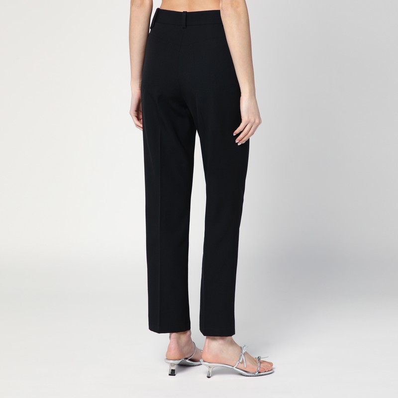Jacquemus Black Trousers In Cotton Blend
