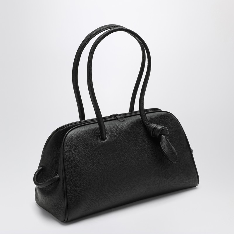 Jacquemus Turismo Calf Leather Shoulder Bag In Black