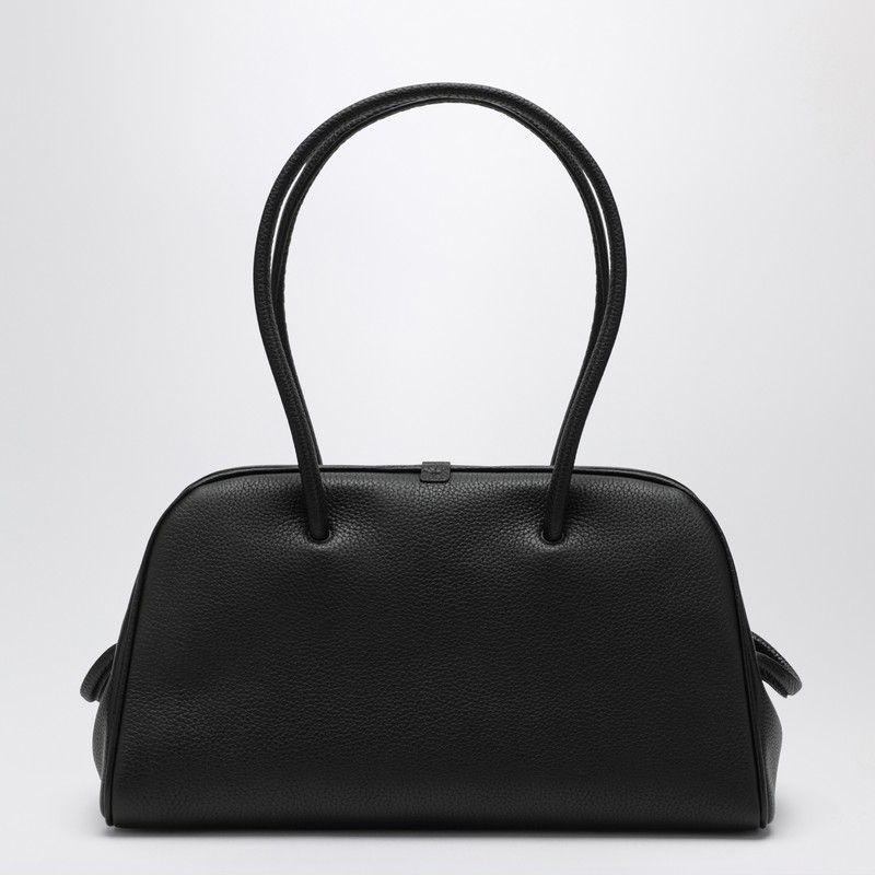 Jacquemus Turismo Calf Leather Shoulder Bag In Black