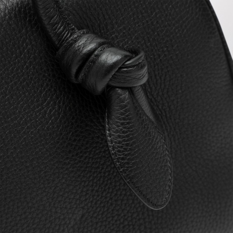 Jacquemus Turismo Calf Leather Shoulder Bag In Black